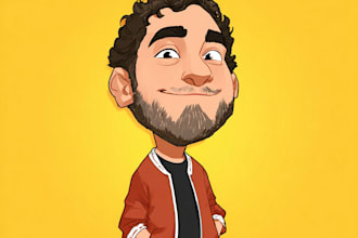 make cartoon caricature, avatar
