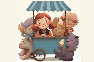 draw children illustrations for books