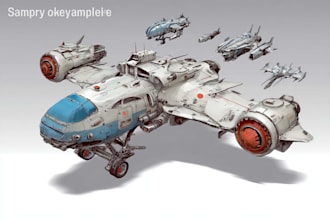 create a spaceship or vehicle design for you