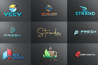 design a modern, minimalist, and 3d business logo