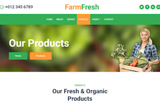build squarespace agricultural product website nursery plant animal feed website