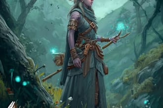 make a dnd art and dnd character art