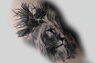 draw a realistic realism tattoo design for you