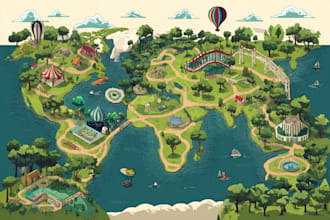 map illustration vector illustration vector map