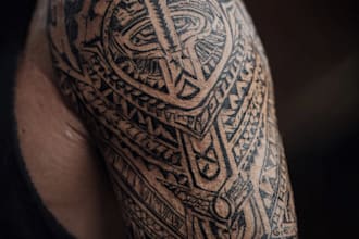 design a polynesian maori tribal tattoo