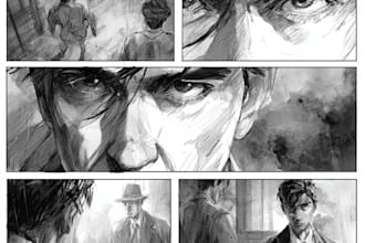draw graphic novel comic book page nsfw comic storyboard