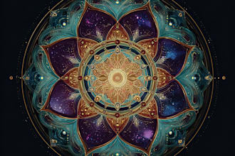 create sacred geometry mandala or mystical or spiritual logo