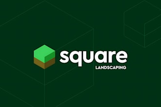 design lawn care, landscaping, and gardening company logo