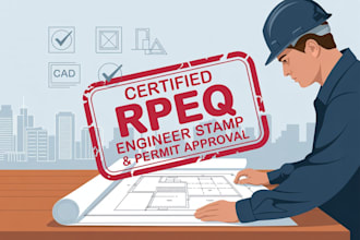 certified rpeq architectural structural engineer stamp permit
