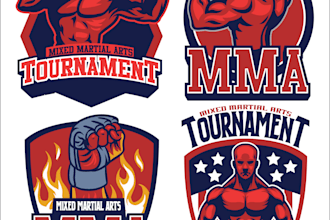design a premium wrestling logo with unlimited revisions