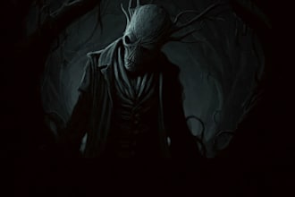 draw dark art, horror, gothic, or gore in anime style