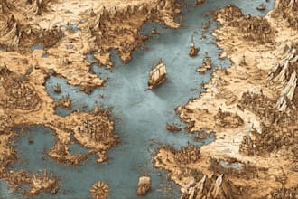 do fantasy map design map maker vector map illustration