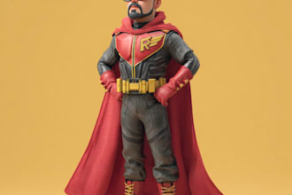 customized you in a superhero famous character