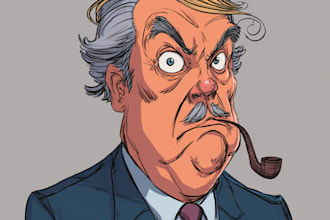 create a political or satirical cartoon