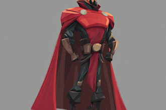 do superhero or villain character design