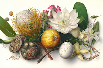 paint botanical and scientific illustrations