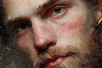 draw concept art character oil painting and illustration