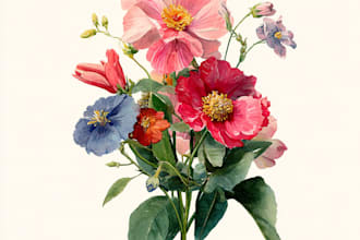 do an botanical seamless pattern, floral illustrations