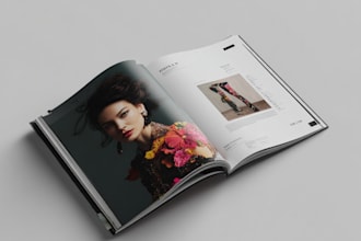 create an catalog, lookbook, and magazine design