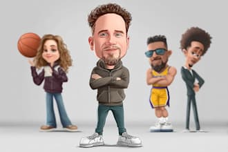 create bighead cartoon caricature from your photo