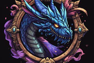 do  fantasy game logo and branding