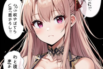 draw a manga character illustration