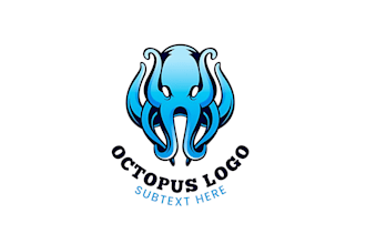 design high quality vintage octopus mascot logo