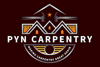 create expert carpentry logo with vintage style