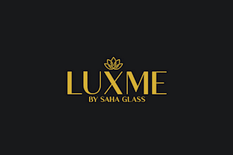 luxury golden badge logo