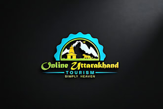 design, tourism, hiking, adventure, travel agency logo