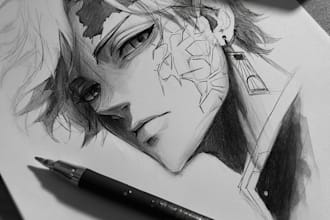 draw anime tattoo design your choice