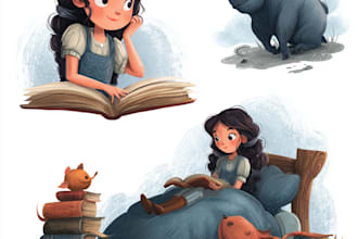 design children storybook illustrations for you