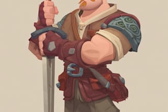 create 2d game characters and game