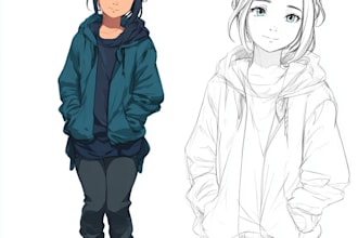 draw anime, manga or game character