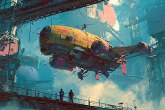 do a sci fi art, fantasy sci fi character art