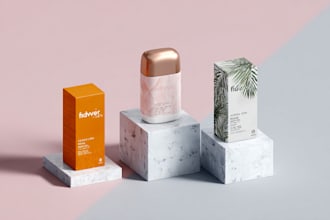 design your cosmetic labels, packaging, and box