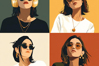 create trendy vector illustration or background