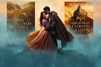 design fantasy, romance and sci fi book covers