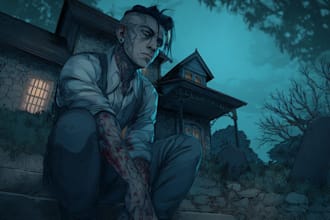 horror character illustration art