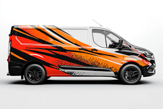 van wrap design, car wrap design, truck wrap design