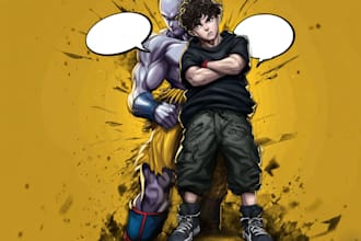 create comics and cartoon illustrations