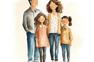 draw a wonderful family portrait