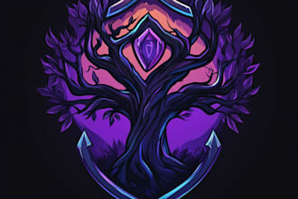 design unique medieval, fantasy, game logo title