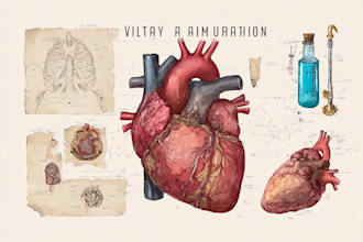 design scientific, medical, educational illustration for you