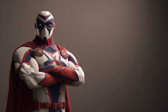 design cool superhero character im really good at this