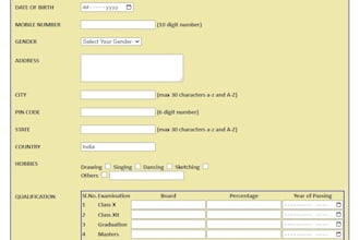 create professional responsive HTML forms with CSS and validation