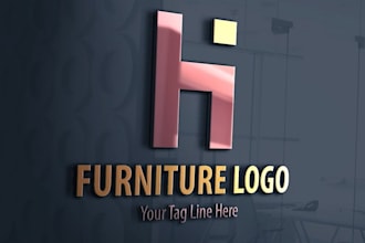 do excellent business furniture store logo design