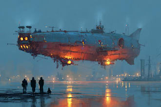 design sci fi illustration and sci fi art