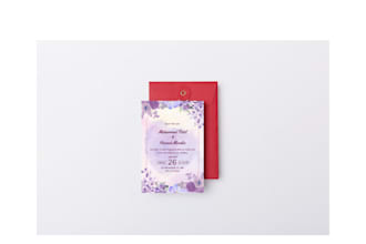 design an elegant digital wedding invitation card