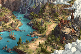 make a 2d map for your game or book